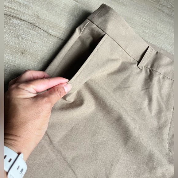 Rekucci Classic Straight Leg Easy Care Trousers Dress Pants Tan Office SZ 18 - Picture 6 of 9